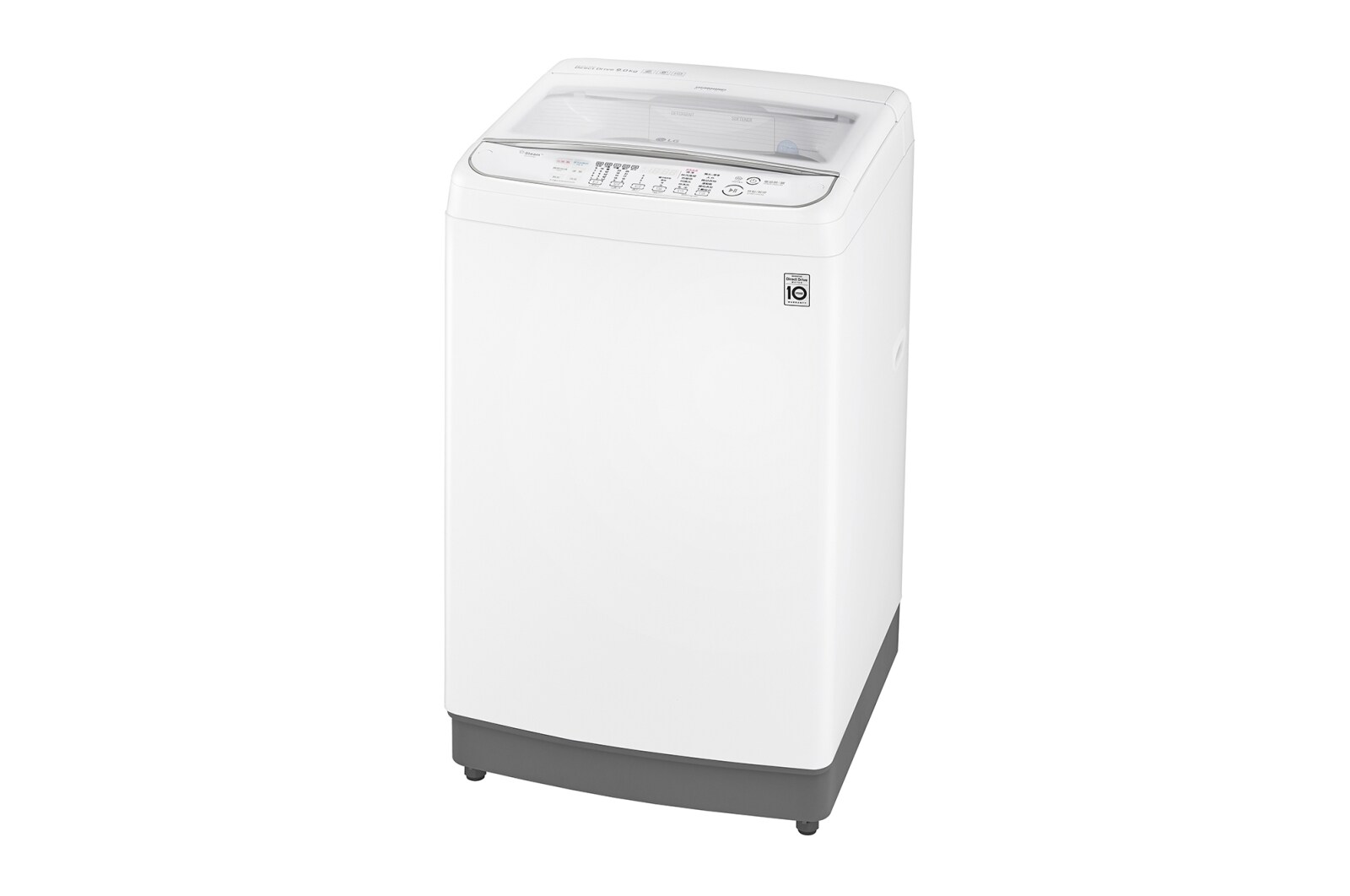 LG 9KG 750rpm Steam Washing Machine with TurboWash3D™, WT-WHE90SW