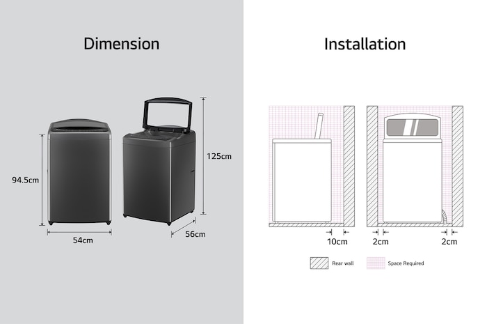 LG 11KG AIDD Inverter Motor Top Load Washing Machine, TS11BP