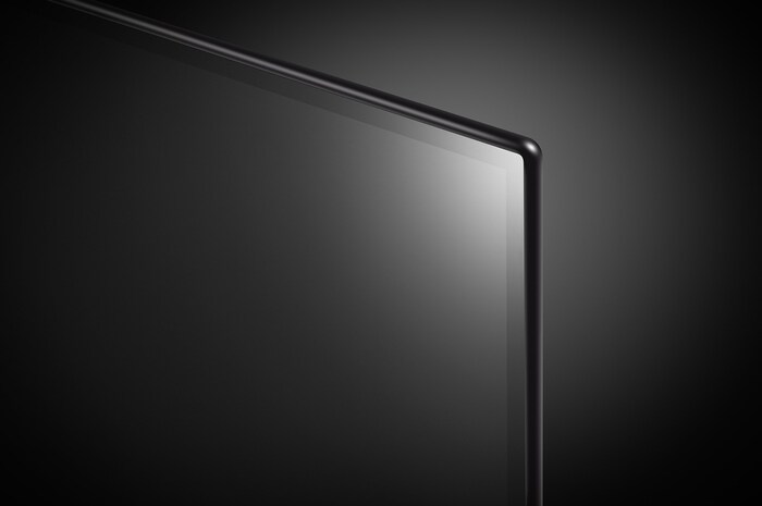 Close-up image of LG OLED TV, OLED B4 showing the top edge