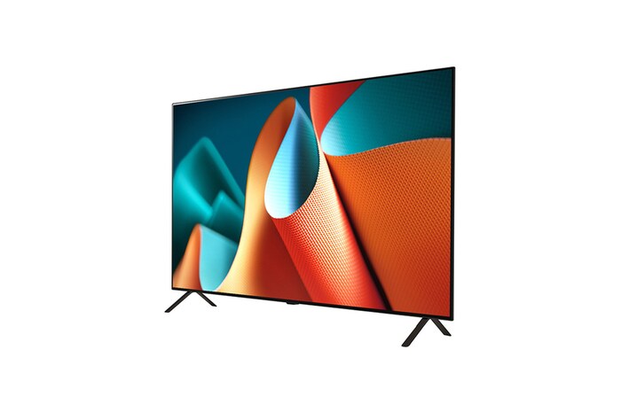 Left-facing side view of LG OLED TV, OLED B4E