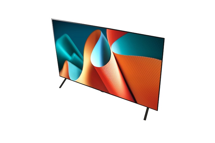 Angled view of LG OLED TV, OLED B4E from above