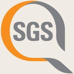 This is an image of the SGS logo.
