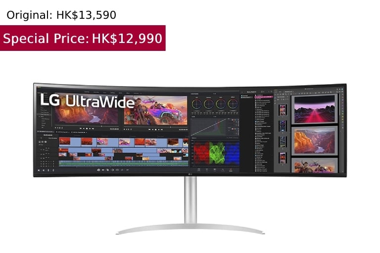 49'' 32:9 UltraWide™ Dual QHD Nano IPS™ Curved Monitor 49WQ95C-W1
