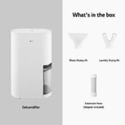 LG 34L PuriCare™ DUAL Inverter Dehumidifier, DD20GMWE1
