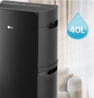 It shows the water tank of the large-capacity dehumidifier.