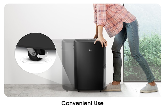 Convenient Use_The movable wheels make it convenient to move around the house.