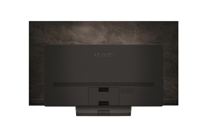Rear view of LG OLED evo TV, OLED C4