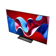 Angled view of LG OLED evo TV, OLED C4 from above