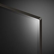 Close-up image of LG OLED evo TV, OLED C4 from the top edge
