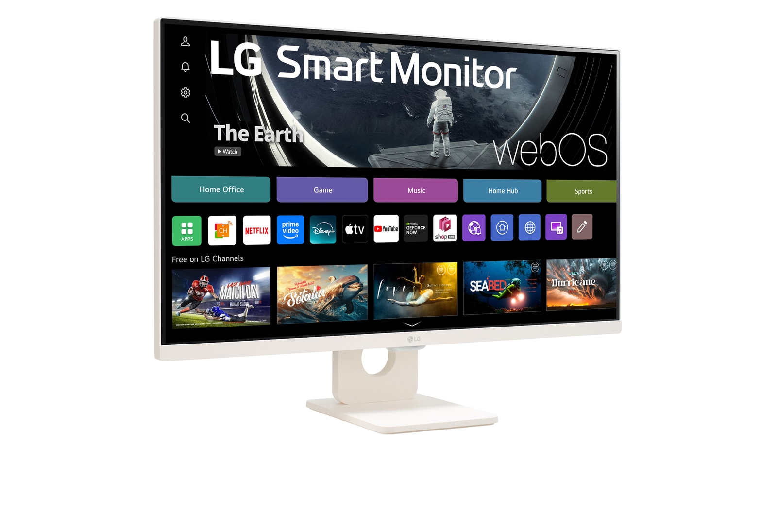 LG 27" Full HD IPS Smart Monitor with webOS, 27SR50F-W