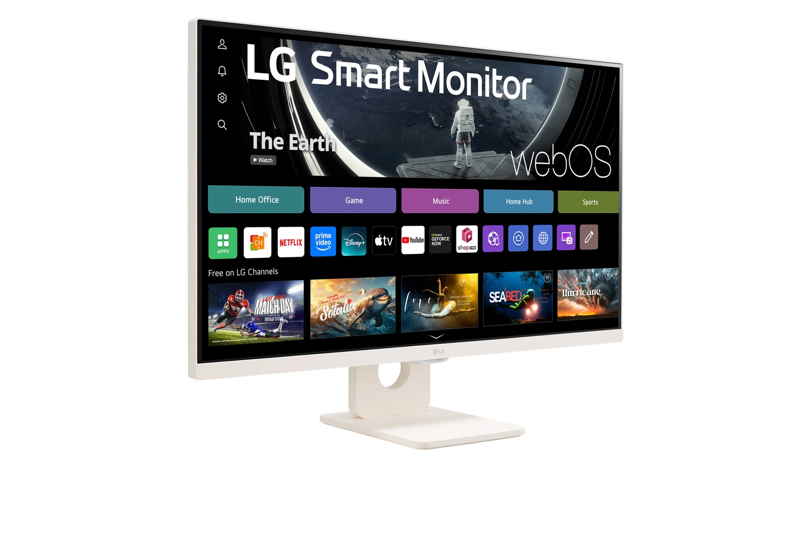LG 27" Full HD IPS Smart Monitor with webOS, 27SR50F-W