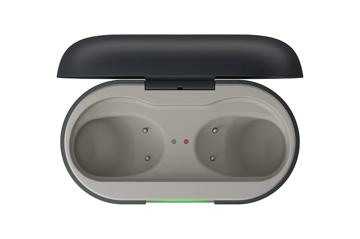 cradle top view of LG xboom Buds