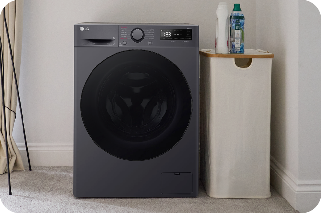Kép az LG mosógép használatával.