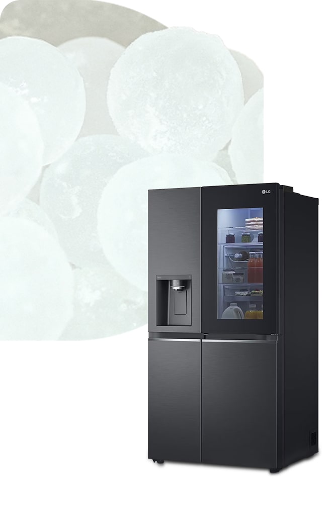 Craft ice jéggömbök és LG hűtőszekrény