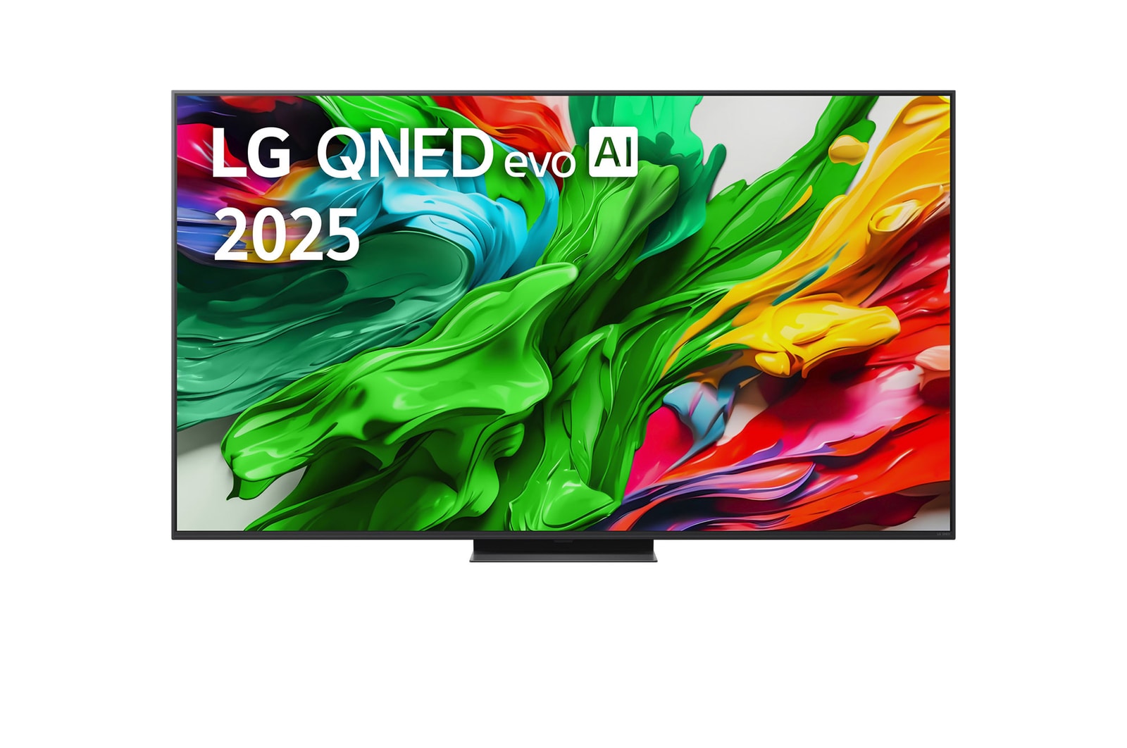 43QNED86A3C elölnézet LG QNED evo AI 2025 logóval