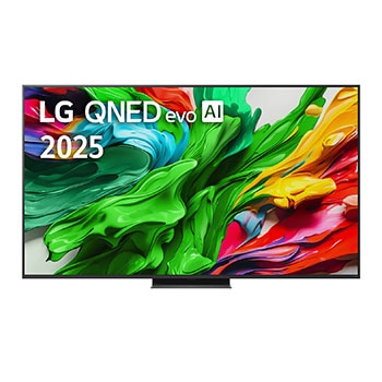 43QNED86A3C elölnézet LG QNED evo AI 2025 logóval
