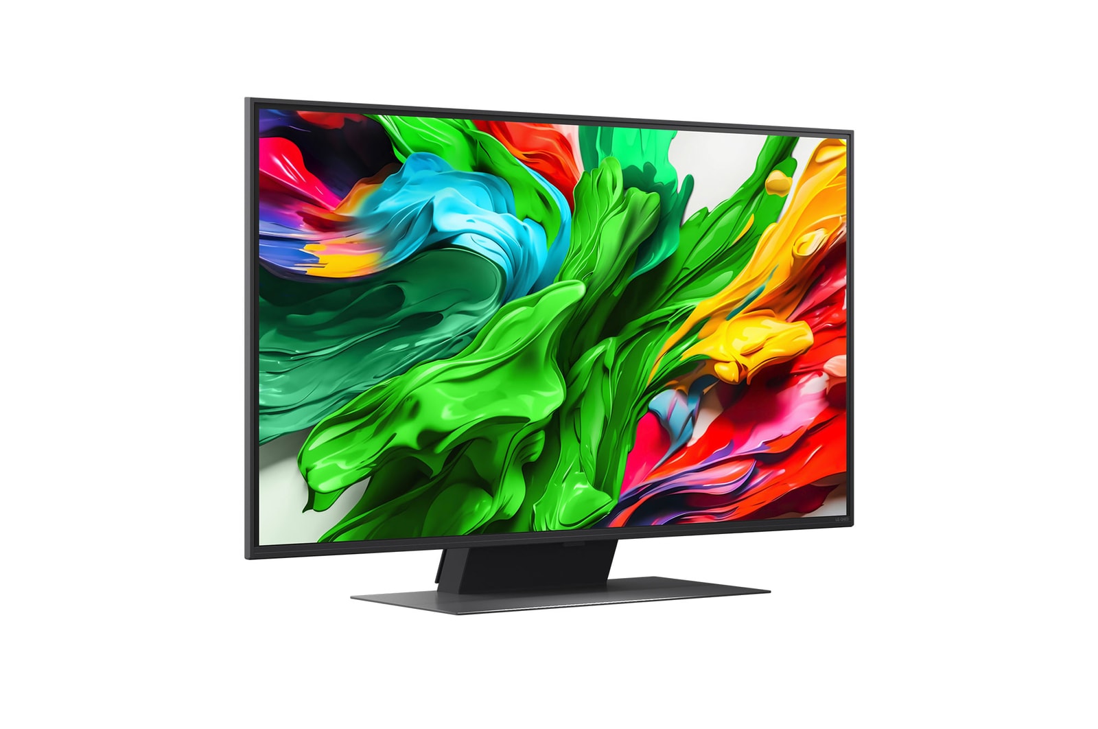 LG QNED evo QNED85 TV balra néző oldalnézete 
