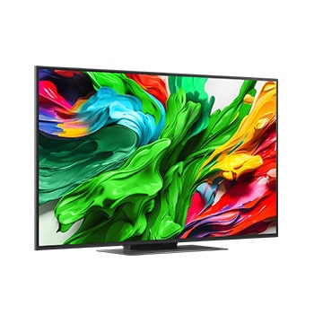LG QNED evo QNED85 TV balra néző oldalnézete 