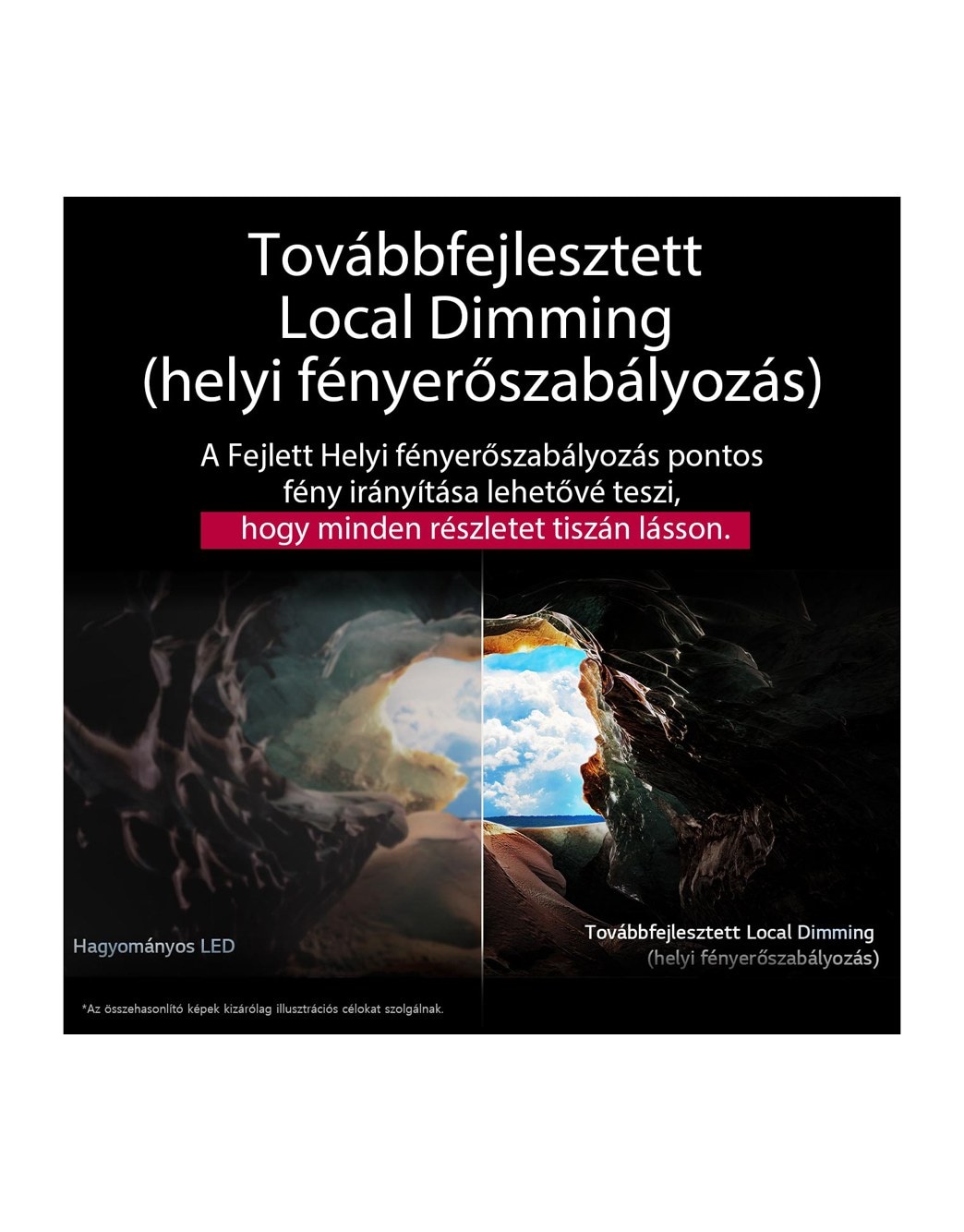 Továbbfejlesztett Local Dimming összefoglalva
