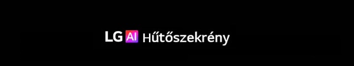 LG AI hűtőszekrény logó színátmenetes AI szöveggel