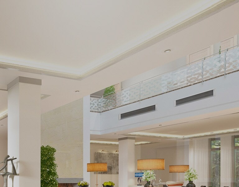 Mennyezetre szerelt kazettás1