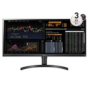 A(z) 34&#34; méretű 21:9 képarányú UltraWide™ Thin Client IPS kijelző 34CN650N-6A elölnézete