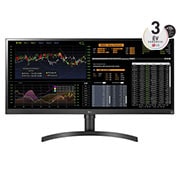 A(z) 34&#34; méretű 21:9 képarányú UltraWide™ Thin Client IPS kijelző 34CN650W-AC elölnézete