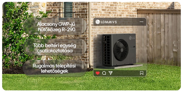 LG Multi V S kültéri légkondicionáló egység – alacsony GWP R-32 és rugalmas telepítési lehetőségek