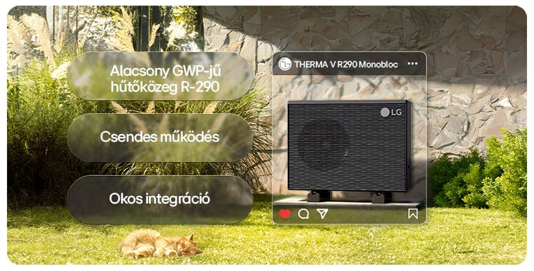 LG THERMA V R290 hőszivattyú kültéri egység – alacsony GWP, csendes működés, okos integráció