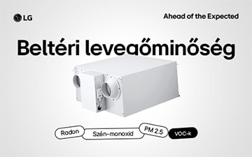 Borítókép, amely az IAQ (beltéri levegőminőség) eszközöket ábrázolja, több felsorolt tényezővel.