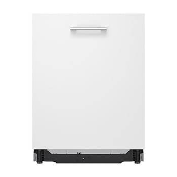 Front view of QuadWash™ beépíthető gőzös mosogatógép TrueSteam™ technológiával, Automatikus ajtónyitás, 14 teríték, ThinQ™ WiFi funkció DB375TXS