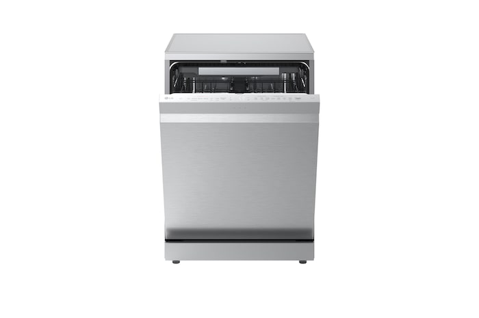LG QuadWash™ gőzös mosogatógép TrueSteam™ technológiával, Automatikus ajtónyitás, 14 teríték, ThinQ™ WiFi funkció, DF375HVS
