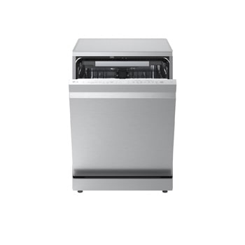 LG QuadWash™ gőzös mosogatógép TrueSteam™ technológiával, Automatikus ajtónyitás, 14 teríték, ThinQ™ WiFi funkció, DF375HVS