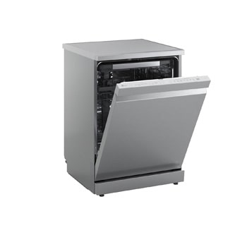 LG QuadWash™ gőzös mosogatógép TrueSteam™ technológiával, Automatikus ajtónyitás, 14 teríték, ThinQ™ WiFi funkció, DF375HVS