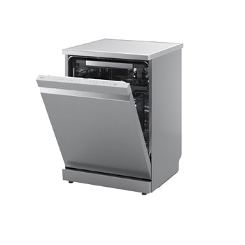 LG QuadWash™ gőzös mosogatógép TrueSteam™ technológiával, Automatikus ajtónyitás, 14 teríték, ThinQ™ WiFi funkció, DF375HVS