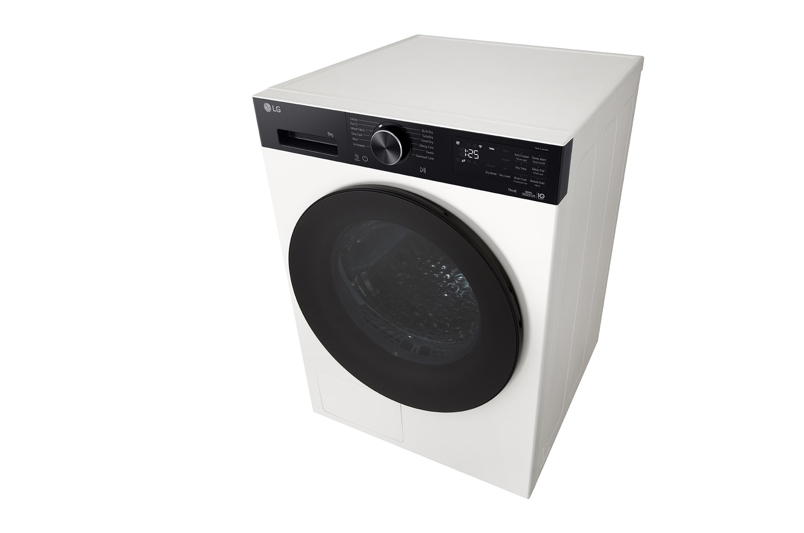9 kg, Eco Hybrid™ DUAL Inverter Hőszivattyús szárítógép, Automatikus kondenzátortisztítás és ThinQ™ WiFi funkció