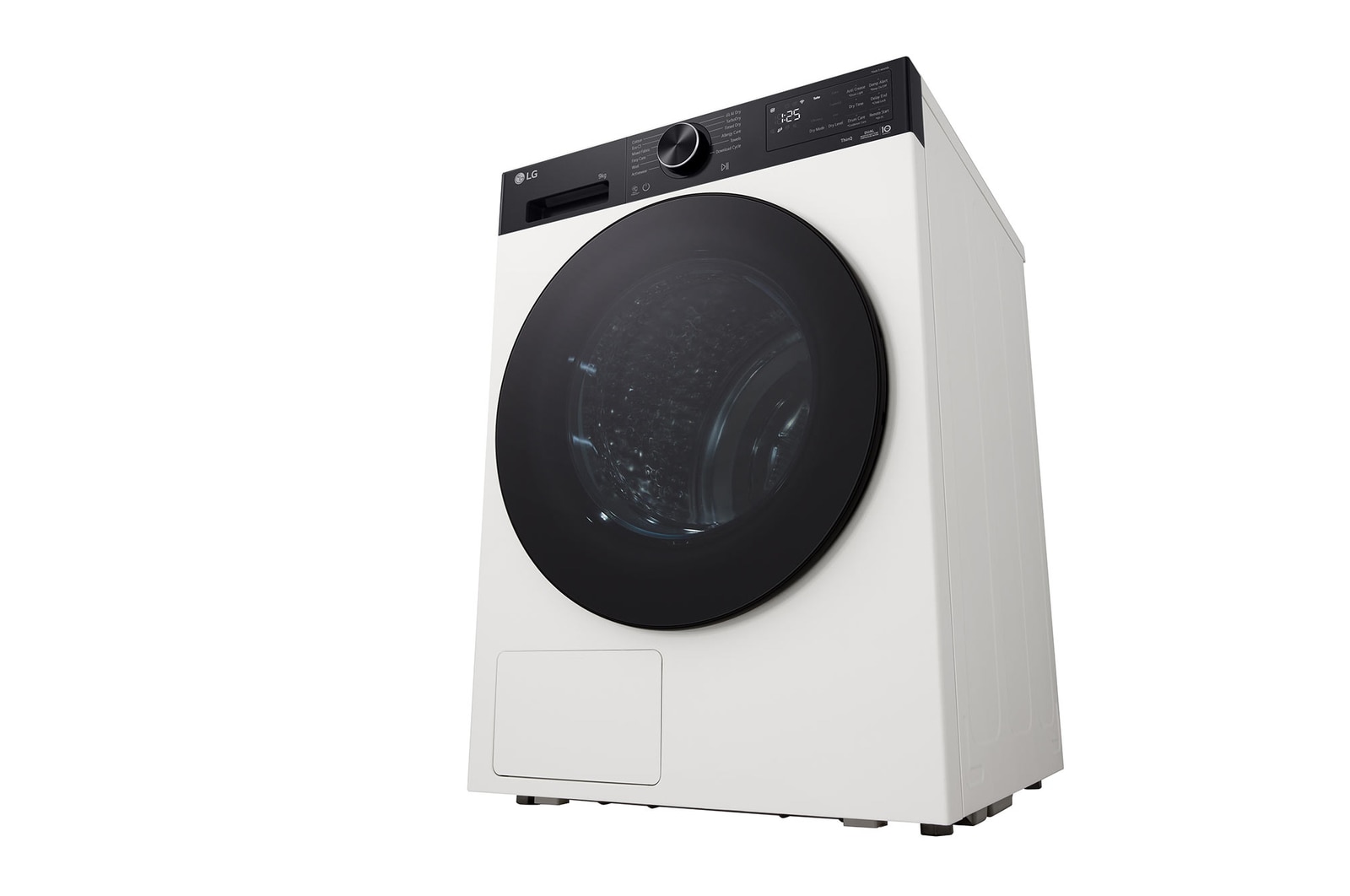 9 kg, Eco Hybrid™ DUAL Inverter Hőszivattyús szárítógép, Automatikus kondenzátortisztítás és ThinQ™ WiFi funkció