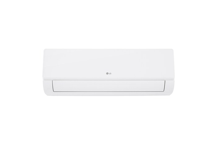 LG Libero Smart Dualcool Monosplit légkondicionáló elölnézete alsó szögből.