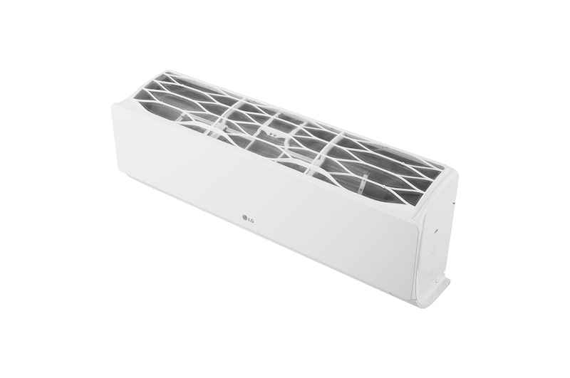 Az LG Libero Smart Dualcool Monosplit légkondicionáló bal felső nézete.