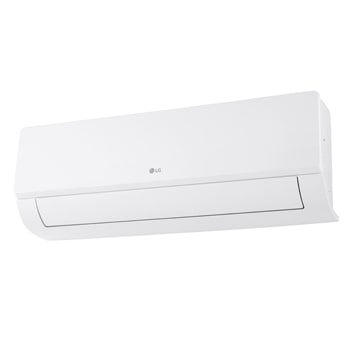LG Libero Smart Dualcool Monosplit légkondicionáló elölnézete bal alsó szögből.