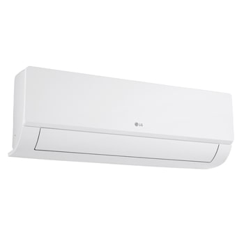 LG Libero Smart Dualcool Monosplit légkondicionáló elölnézete jobb alsó szögből.