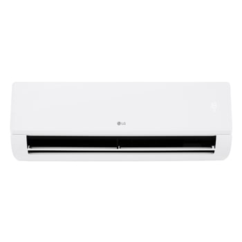 LG Libero Monosplit Smart Dualcool légkondicionáló elölnézete alsó szögből nyitott alsó lapáttal