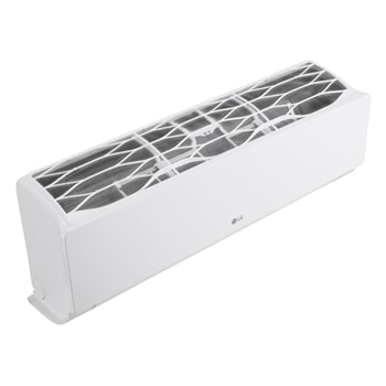 Az LG Libero Smart Dualcool Monosplit légkondicionáló jobb felső nézete.