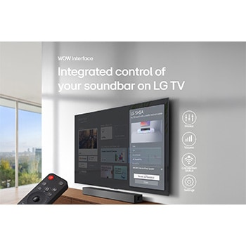 USP card: WOW Interface | Integrated control of your soundbar on LG TV