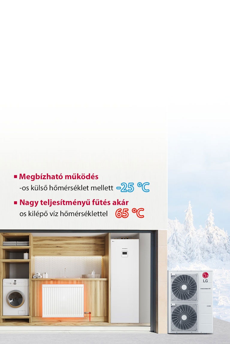 A képen egy baba látható a szüleivel egy meleg nappaliban a radiátor mellett.