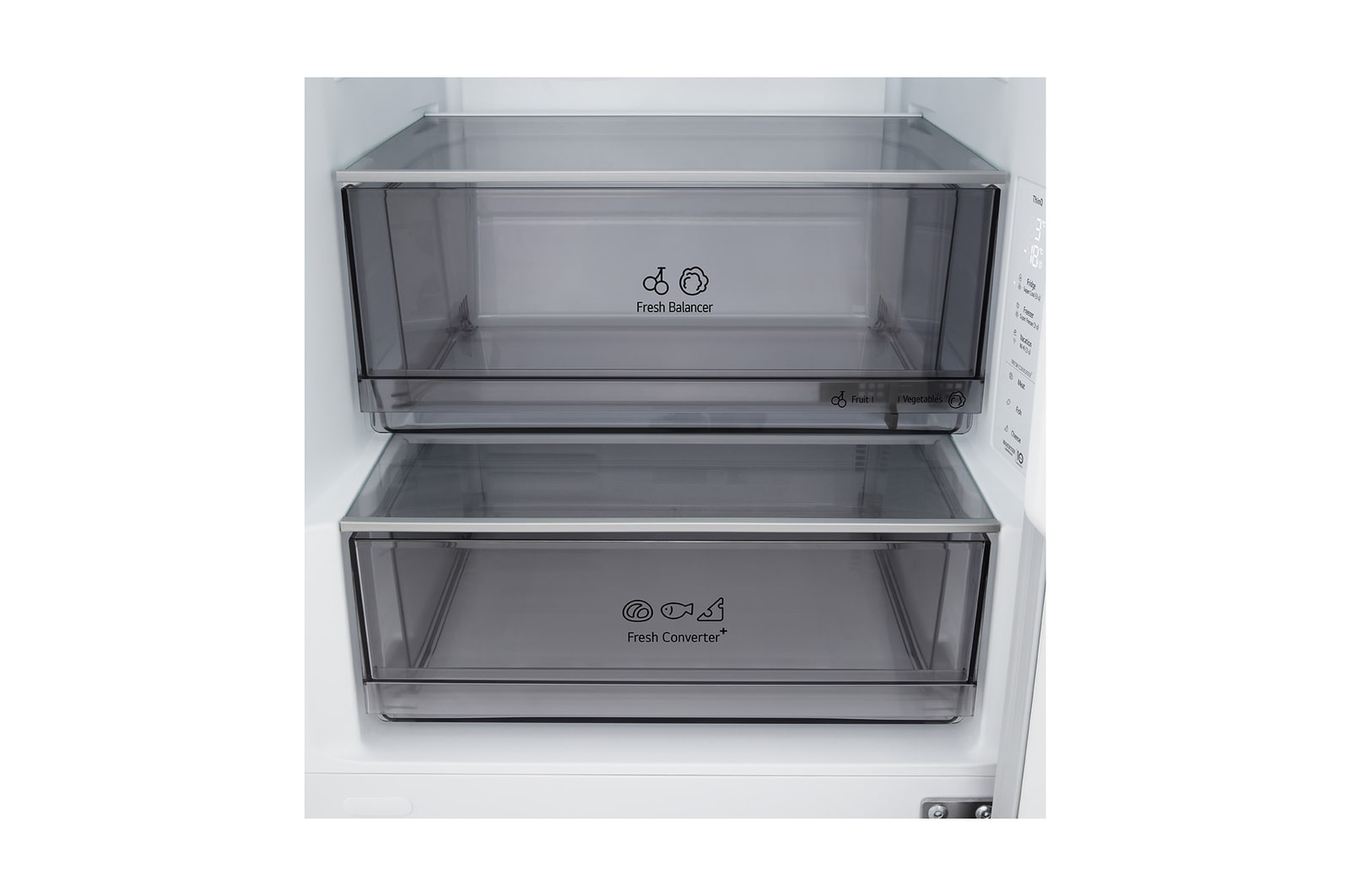 Alulfagyasztós hűtőszekrény, DoorCooling+™ és ThinQ™ technológia, 333L kapacitás