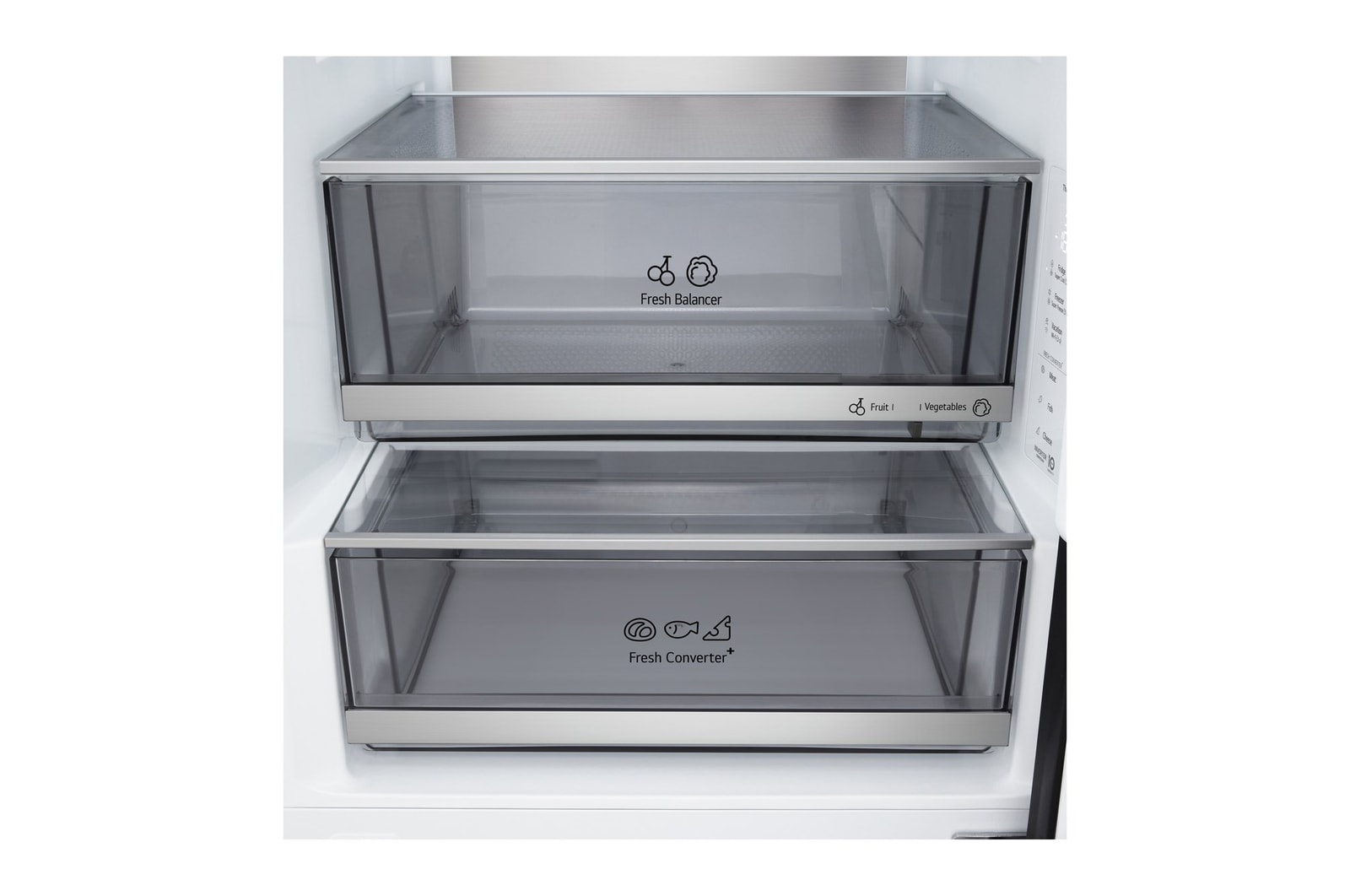 GBBS726CEV LG alulfagyasztós hűtőszekrény FRESHBalancer™ és FRESHConverter⁺™ fiókokkal