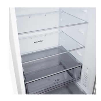 GBBSJ1CCSW hűtő edzett üveg polcokkal és Többszörös légáram funkcióval