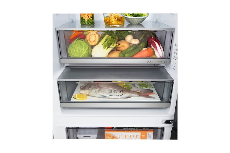 GBBW322CPY alulfagyasztós hűtőszekrény FRESHBalancer™ és FRESHConverter™ funkcióval