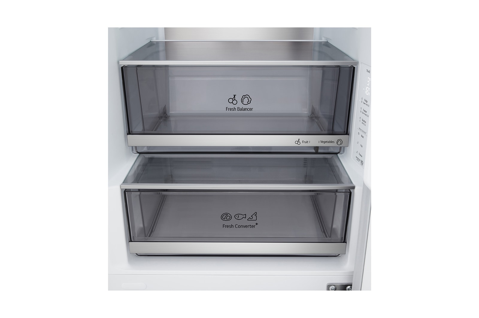 GBBS716CPY Alulfagyasztós hűtőszekrény, FRESHBalancer™ és FRESHConverter+™ fiókokkal